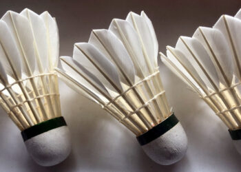custom goose feather badminton in china